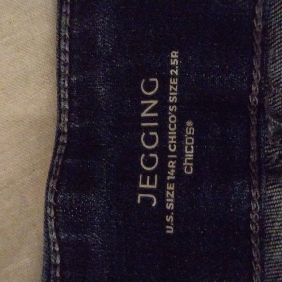 NWT Chico's jeggings, 14. - Picture 2 of 8